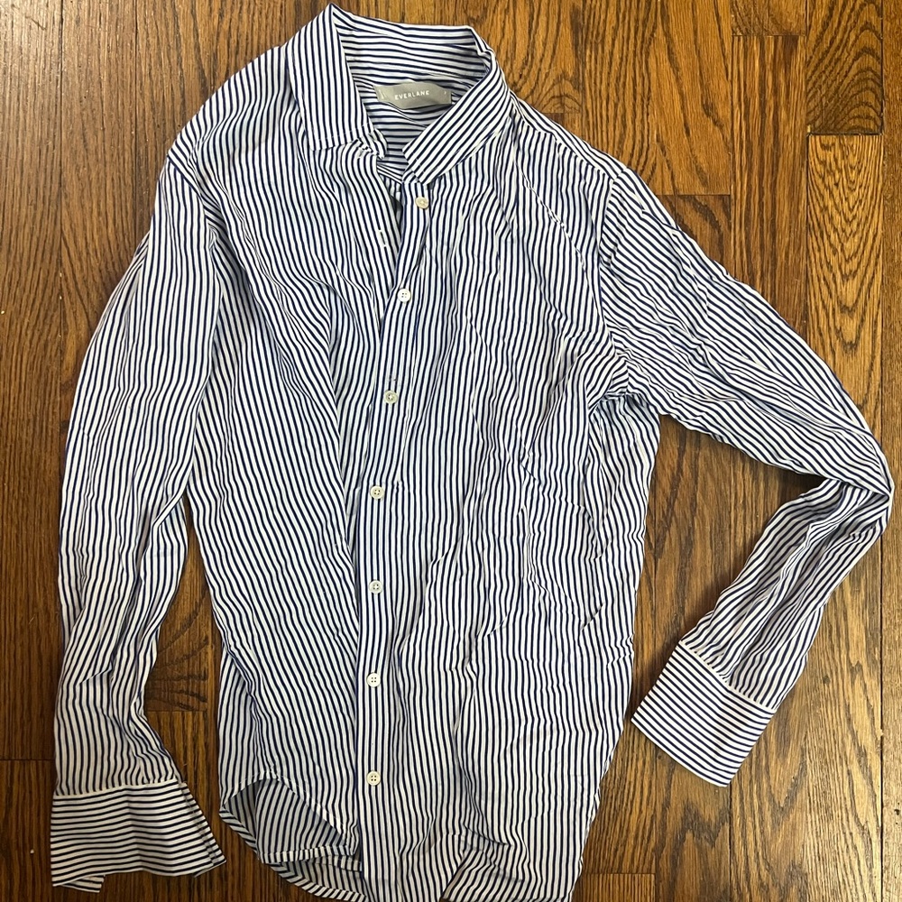 Everlane 100% silk button down shirt